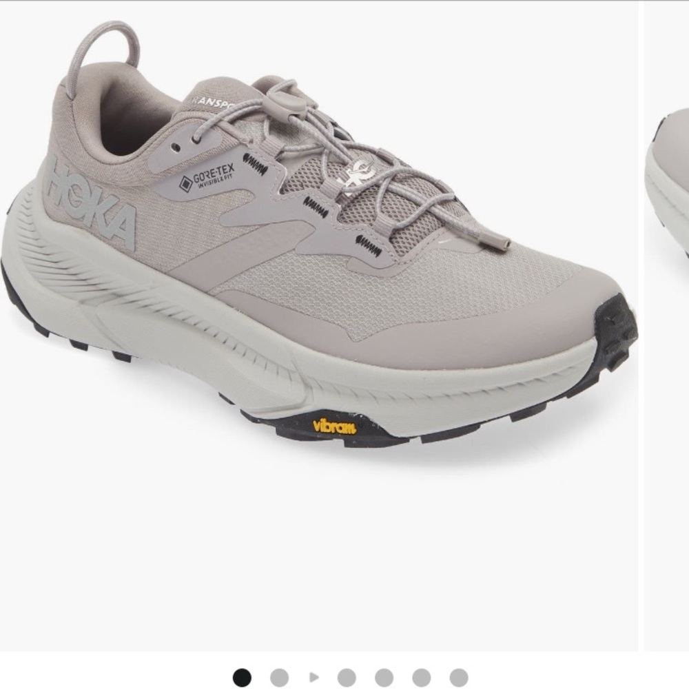 Hoka Women’s Light Gray Transport Gore-Tex Athletic Shoes